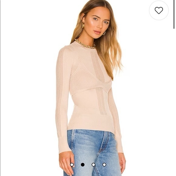 Lovers + Friends Izario Layered Sweater in Tan size small - Picture 3 of 8